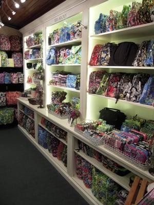 Adrians has a tremendous selection of Vera Bradley...we stock just about every item that Vera makes...you will LOVE IT!