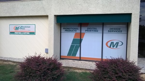 We offer perforated window vinyl!