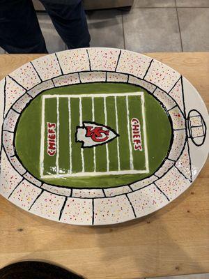 KC Chiefs platter