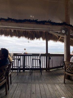 Outside dining right on the water.