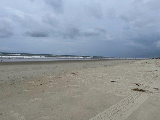 Seriously nearly a private beach in the middle of July!