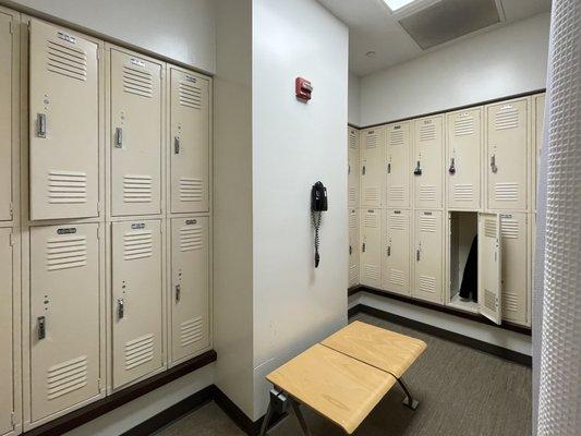 Locker room-- bring your own lock!