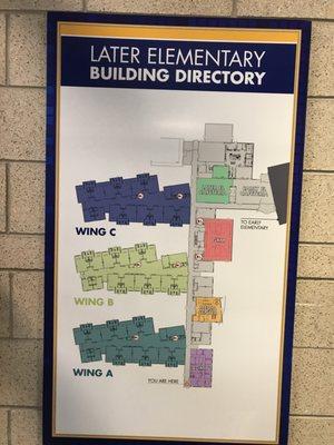 Map of Later elementary