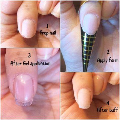 Nail fix with gel form