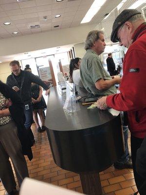 Long line every time I visit. Never enough bank clerks. Plenty of Managers or Loan officers sitting at desks not assisting guests.