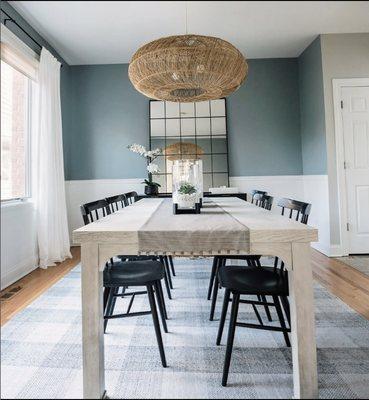 dining room by paige garland interiors