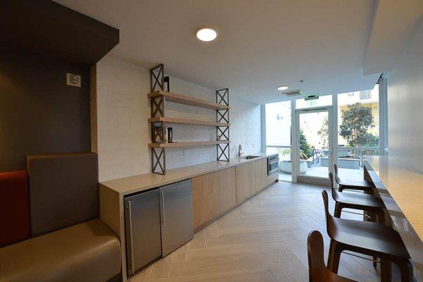 Community Room refurbished 2017 - kitchen area.