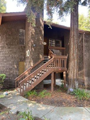 Front of the building, second floor suite 200