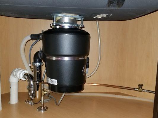 Garbage disposal installation