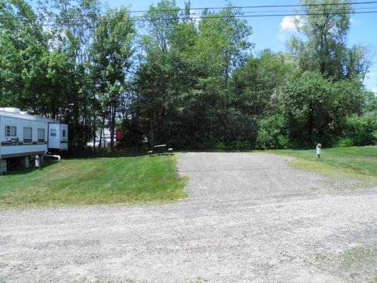 campground site in the open