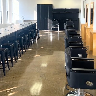 Cosmetology & Hairstyling classroom in Christine Valmy International School for Esthetics & Cosmetology