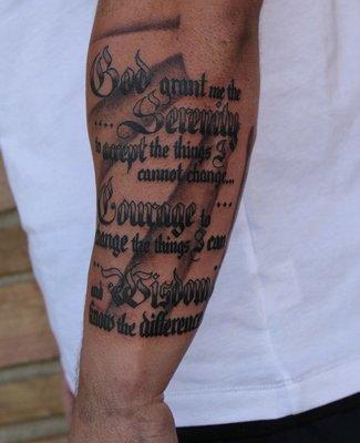 Serenity prayer