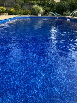 Beautiful new pool liner thanks to Levco