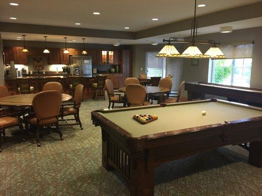 Pool, Shuffleboard, Card Tables and Free Coffee Bar