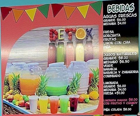 Drink Menu