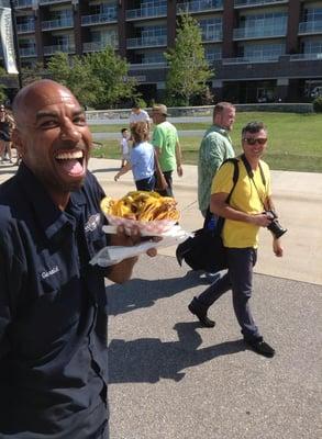 Waterwalk and Nachos = HAPPY!