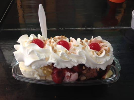 Our famous banana split!