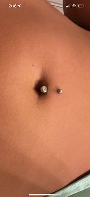 My belly button piercing!