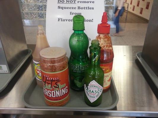 Townview Magnet HS : Nice assortment of condiments!