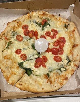 Small white pizza