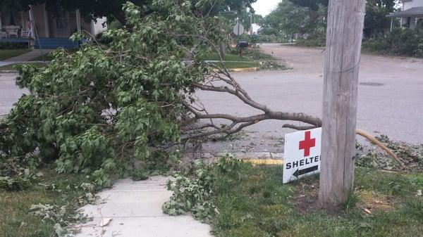 They allowed us to host a shelter there during a storm.