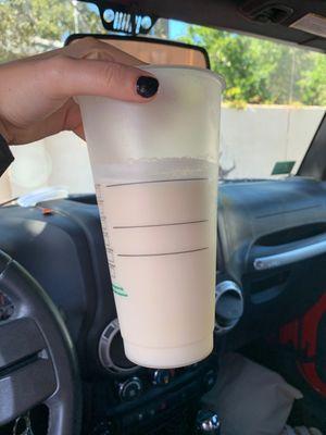 "caramel macchiato" that was all milk