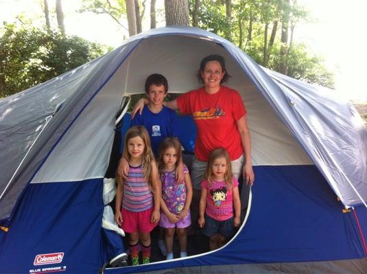 First tent camping trip for the little ones!