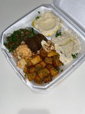 Abu Ali Sampler (no kibbeh, sub batata harra and cauliflower)