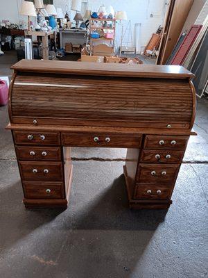 Small roll top desk $100.00 Has key