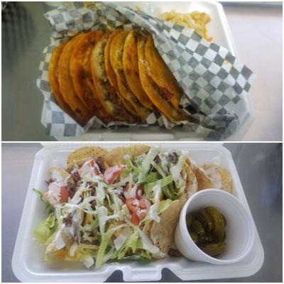 QuesiBirria tacos and Nachos Supreme