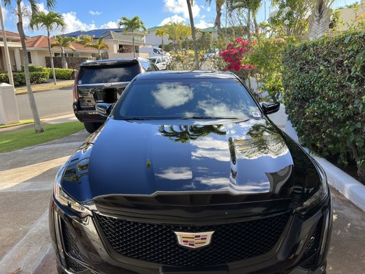 Maintenance wash and wax with a wheel cleaning and quick interior detail