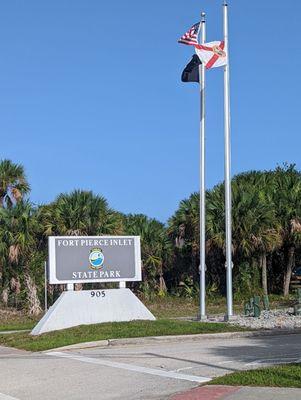 Fort Pierce Inlet State Park entrance