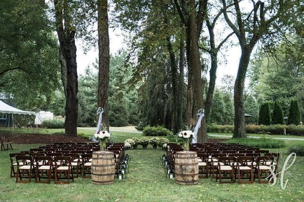 Fruit Wood Folding Chair Rental for Weddings