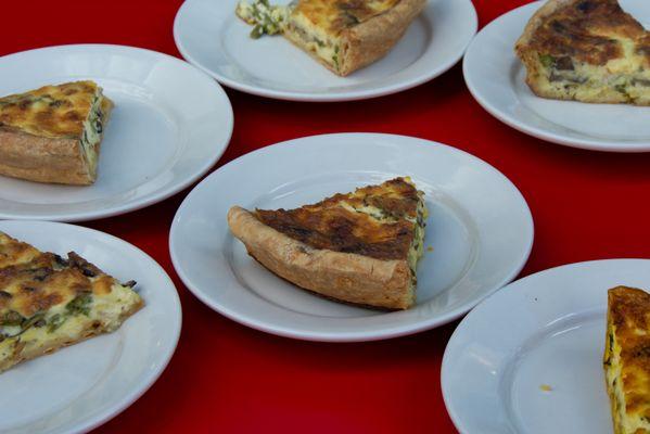 Beautiful quiches from a small batch bakery on our South Orange, NJ tour.