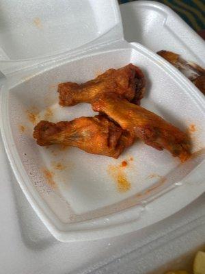 Dried out wings.