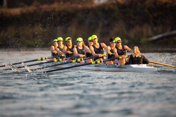 Guys team racing at the Head of the Snohomish