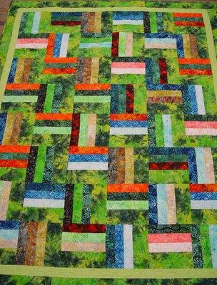 Quilt made from Batik Fabrics