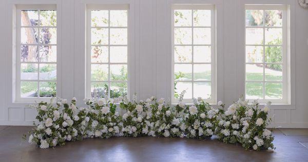 Exquisite faux florals for your special day! Use for your wedding-at a sweetheart table, stairs, walkways, or entrance.