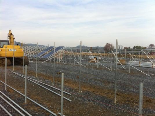 This Geoenergy, LLC Solar Electric Power system will supply 500 amps. 3 phase power for a commercial manufacturing facility i...