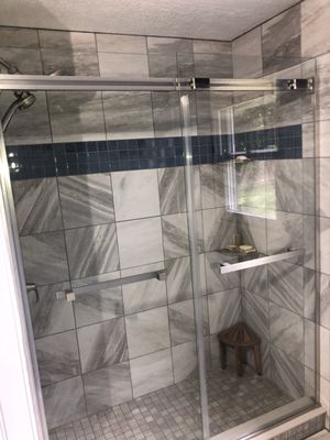 New tile shower install.