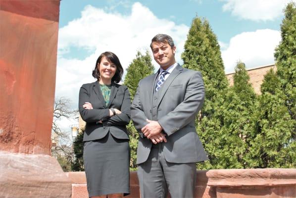 Attorneys Sonja Nyberg and Drake Metzger