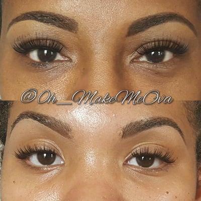 Instant glam, Brow tinting and eyelash extensions. Perfect for the woman on the go.  Call or come right in and ask for Ashley!