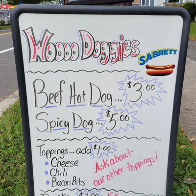 Dogs and Hot Sausages at 107 Main So. Bound Brook  908-208-1132