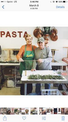 Awesome owners & GREAT handmade pasta.