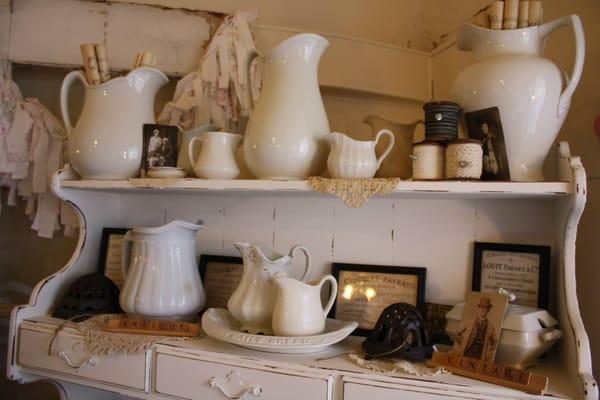 Ironstone, antiques, shabby chic, inside Ruffles n Raspberries