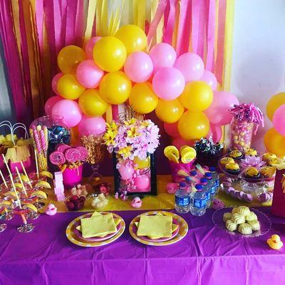 Pink Lemonade Mini Baby Shower Setup