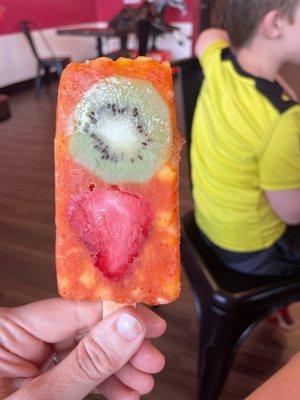 Pico de gallo (mixed fruit with chili) popsicle