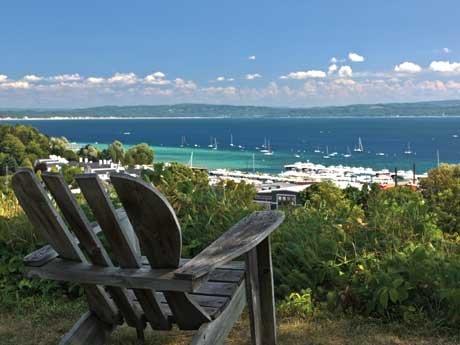 View from the bluff in Harbor Springs.