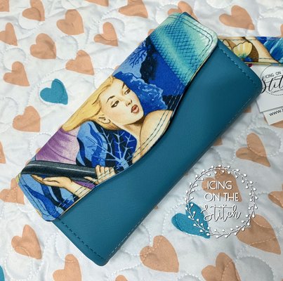 One of a kind mermaid and faux leather wallet available now!