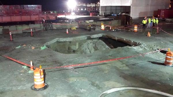 Bertha sink hole!